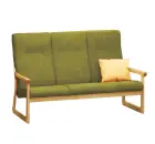 BE - 3 trojkřeslo, koženka ROXA 23.72 - koženka olivová